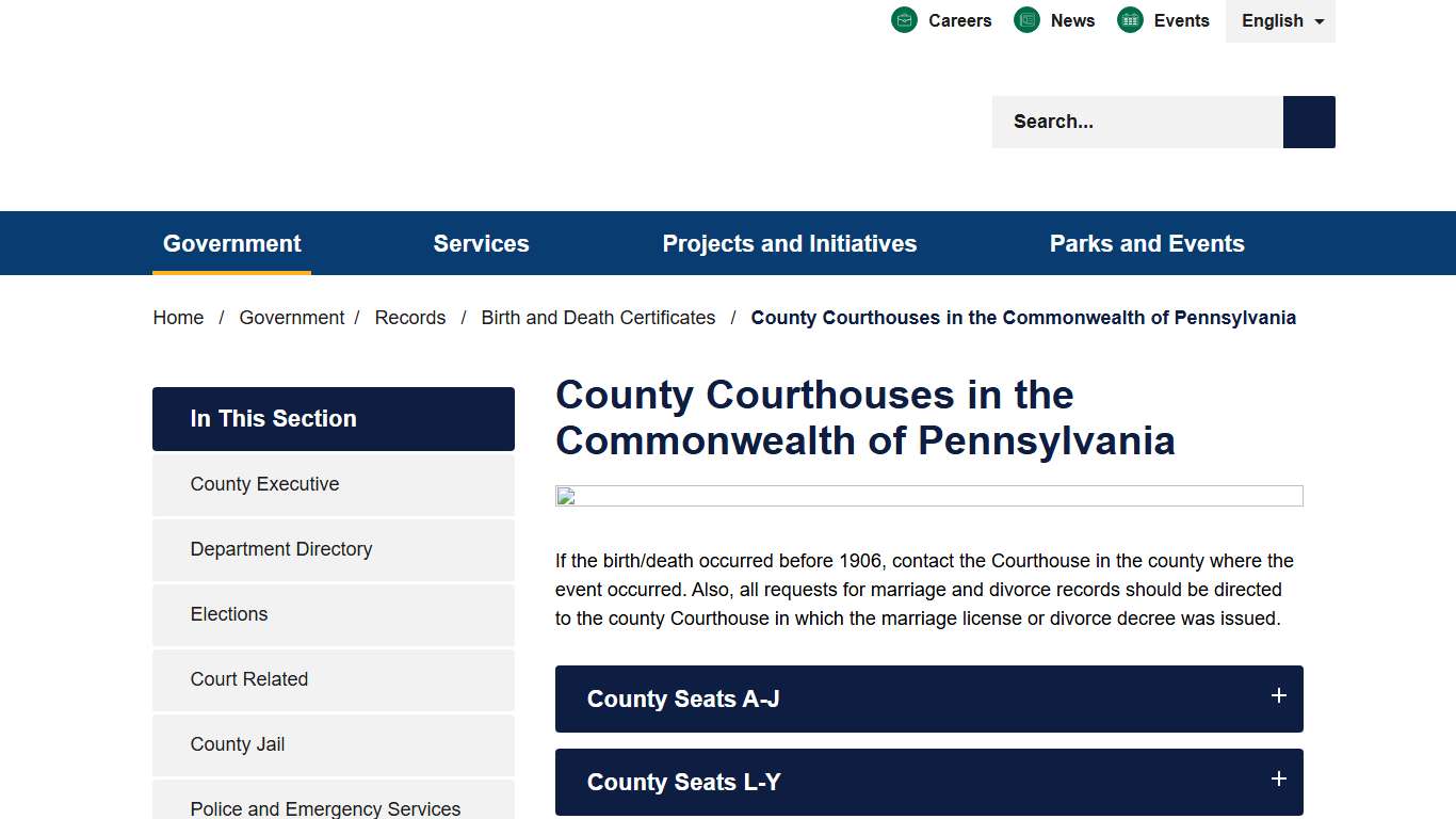 County Courthouses in the Commonwealth of Pennsylvania - Allegheny County, PA